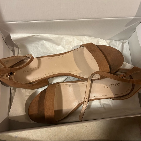 Brown Suede Heels - Picture 1 of 3